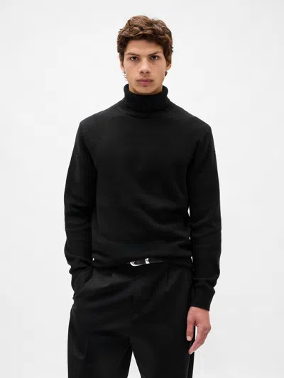 Gap Cashsoft Turtleneck Sweater In Black