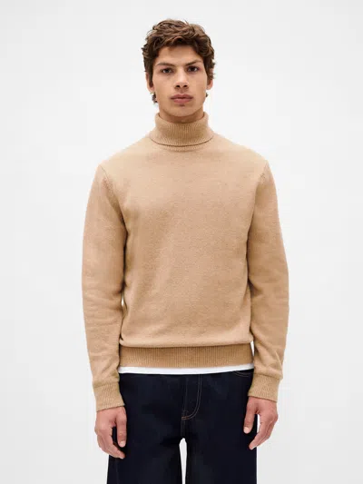 Gap Cashsoft Turtleneck Sweater In Brown
