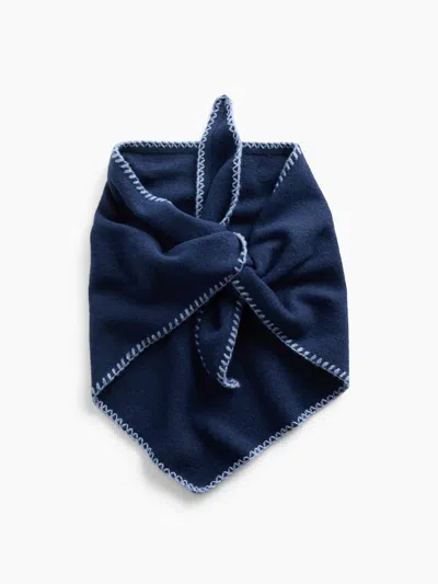 Gap Cashsoft Whipstitch Bandana Scarf In Bainbridge Blue