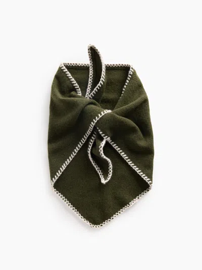 Gap Cashsoft Whipstitch Bandana Scarf In Bamboo