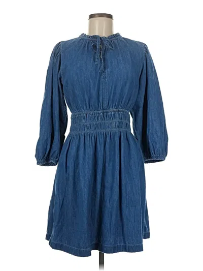 Pre-owned Gap Casual Dress In Blue