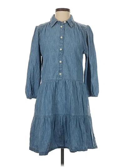Pre-owned Gap Casual Dress In Blue
