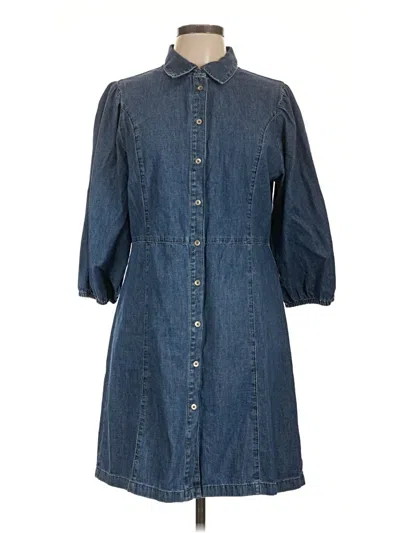 Pre-owned Gap Casual Dress In Blue