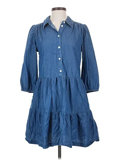 Pre-owned Gap Casual Dress In Blue