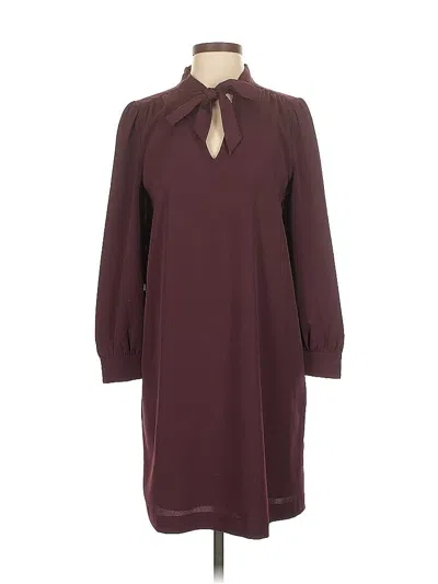 Pre-owned Gap Casual Dress In Burgundy