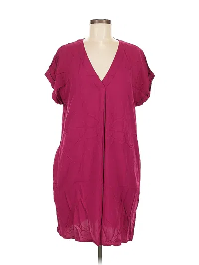 Pre-owned Gap Casual Dress In Burgundy