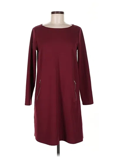 Pre-owned Gap Casual Dress In Burgundy