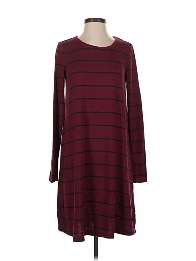 Pre-owned Gap Casual Dress In Burgundy