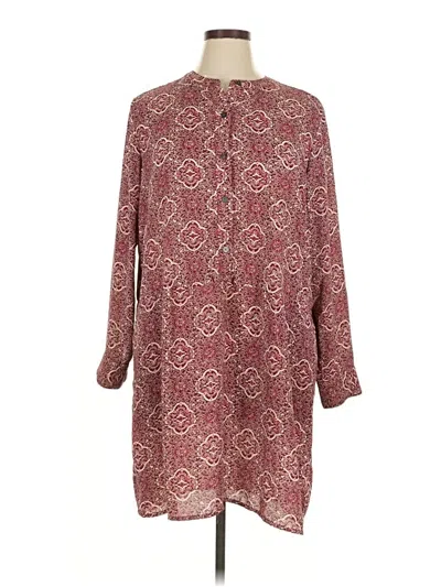 Pre-owned Gap Casual Dress In Burgundy