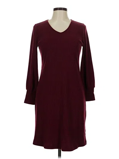 Pre-owned Gap Casual Dress In Burgundy