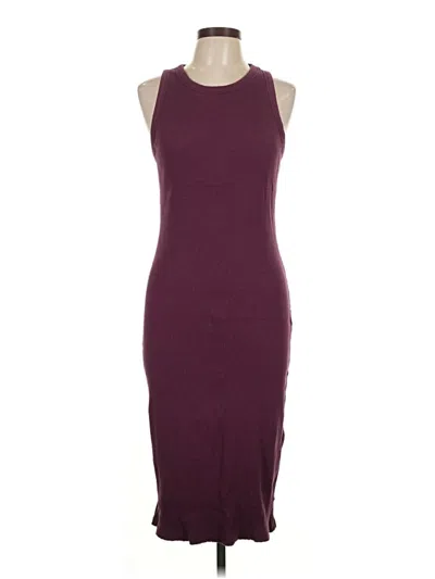Pre-owned Gap Casual Dress In Burgundy