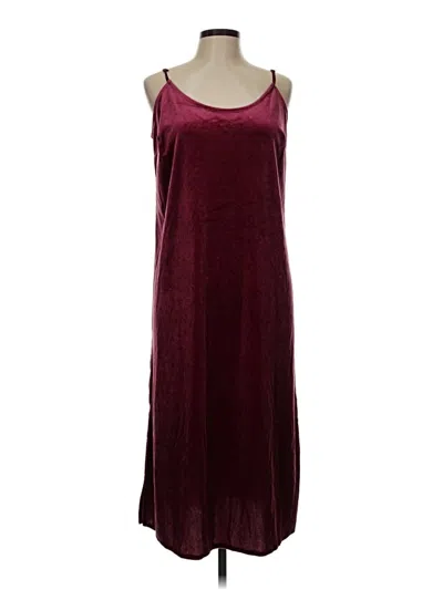 Pre-owned Gap Casual Dress In Burgundy