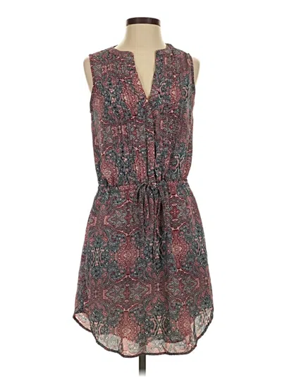 Pre-owned Gap Casual Dress In Burgundy