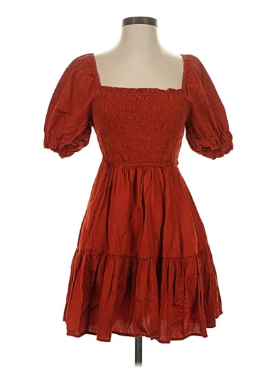 Pre-owned Gap Casual Dress In Red