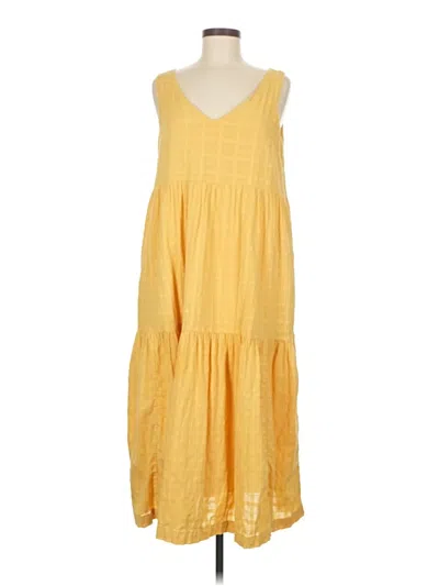 Pre-owned Gap Casual Dress In Yellow