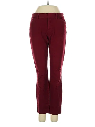 Pre-owned Gap Casual Pants In Burgundy