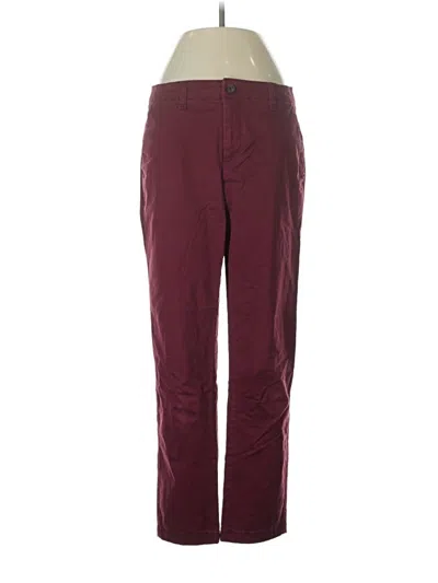 Pre-owned Gap Casual Pants In Burgundy