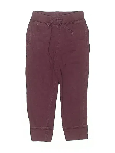 Pre-owned Gap Kids' Casual Pants In Burgundy