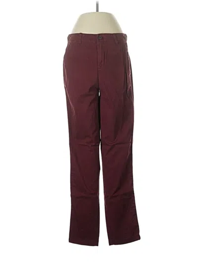 Pre-owned Gap Casual Pants In Burgundy
