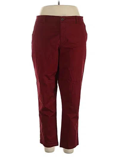 Pre-owned Gap Casual Pants In Burgundy