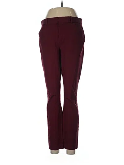 Pre-owned Gap Casual Pants In Burgundy