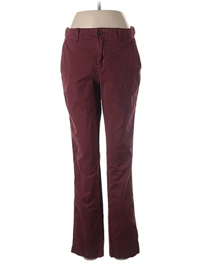Pre-owned Gap Casual Pants In Burgundy