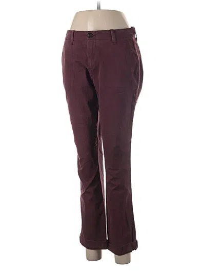 Pre-owned Gap Casual Pants In Burgundy