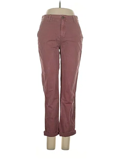 Pre-owned Gap Casual Pants In Burgundy
