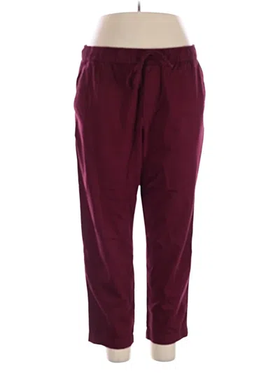 Pre-owned Gap Casual Pants In Burgundy