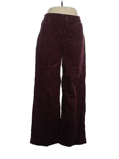 Pre-owned Gap Casual Pants In Burgundy
