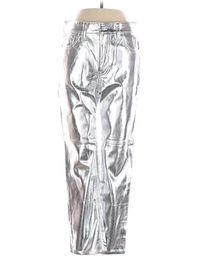Gap Casual Pants In Silver