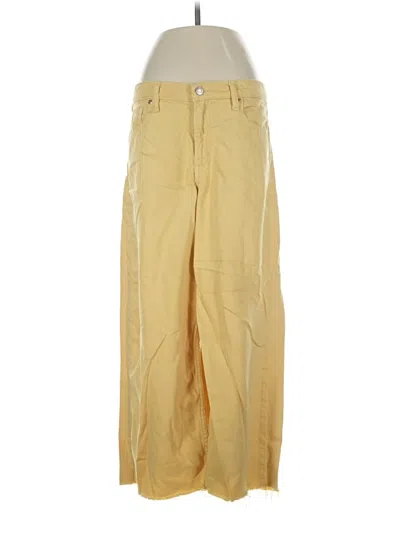 Pre-owned Gap Casual Pants In Yellow