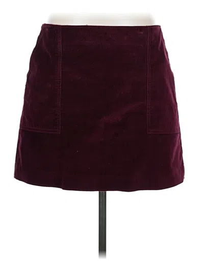 Pre-owned Gap Casual Skirt In Burgundy