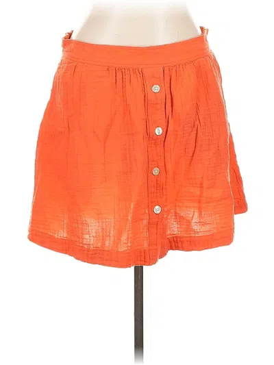 Pre-owned Gap Casual Skirt In Orange