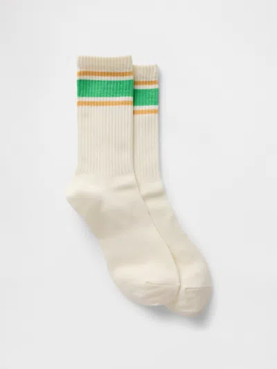 Gap Chunky Rib Crew Socks In Orange Nectar