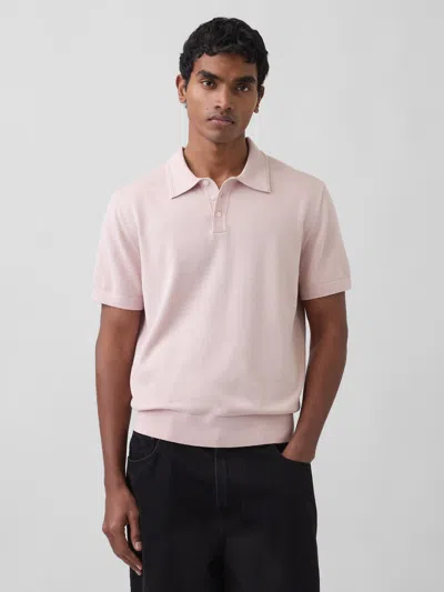 Gap Classic Polo Shirt Sweater In Pink