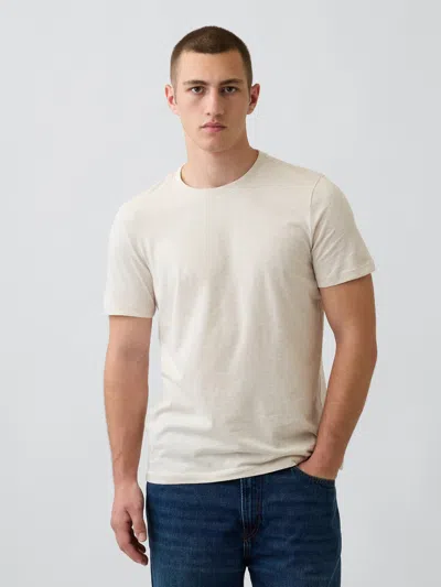 Gap Classic T-shirt In Oatmeal Heather Beige