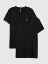 Gap Classic V-neck T-shirt (2-pack) In Black