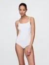 Gap Closeknit Cami Bodysuit In Fresh White