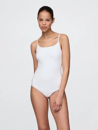 Gap Closeknit Cami Bodysuit In Fresh White