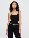 Gap Closeknit Cropped Tank In Black