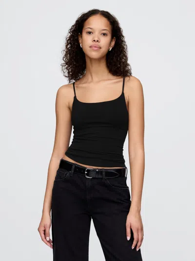 Gap Closeknit Cropped Tank In Black