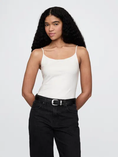 Gap Closeknit Cropped Tank In Off White