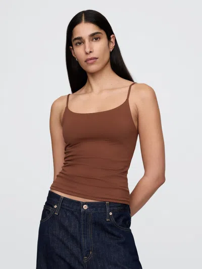 Gap Closeknit Cropped Tank In Root Brown