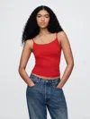 Gap Closeknit Cropped Tank In Tomato Sauce Red