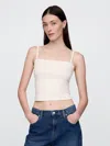 Gap Closeknit Cropped Tube Top In Off White