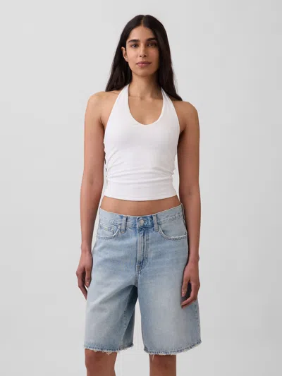 Gap Closeknit Halter Crop Top In Multi