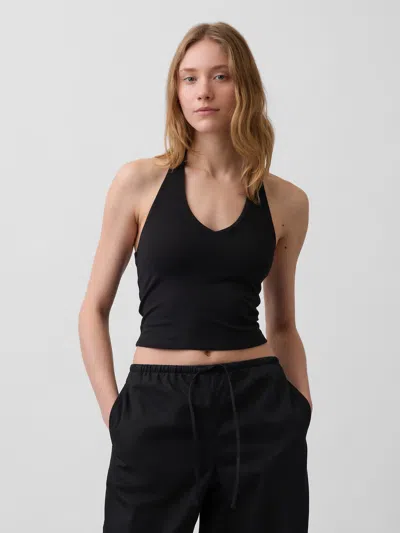 Gap Closeknit Halter Crop Top In Multi