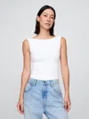 Gap Closeknit Jersey Boatneck Bodysuit