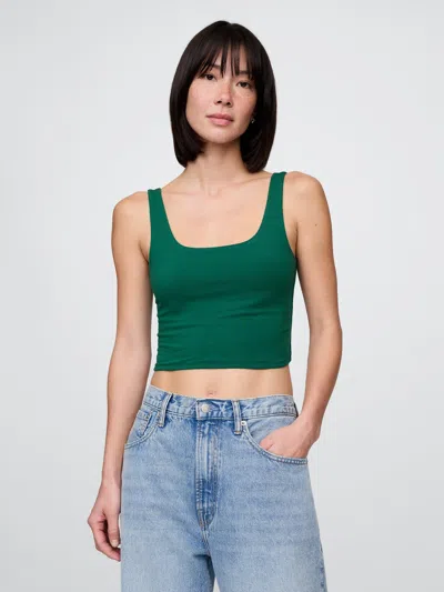 Gap Closeknit Jersey Brami In Balsam Tree Green